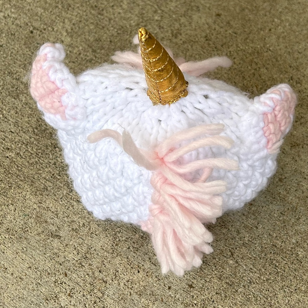 Handmade Unicorn Baby Hat